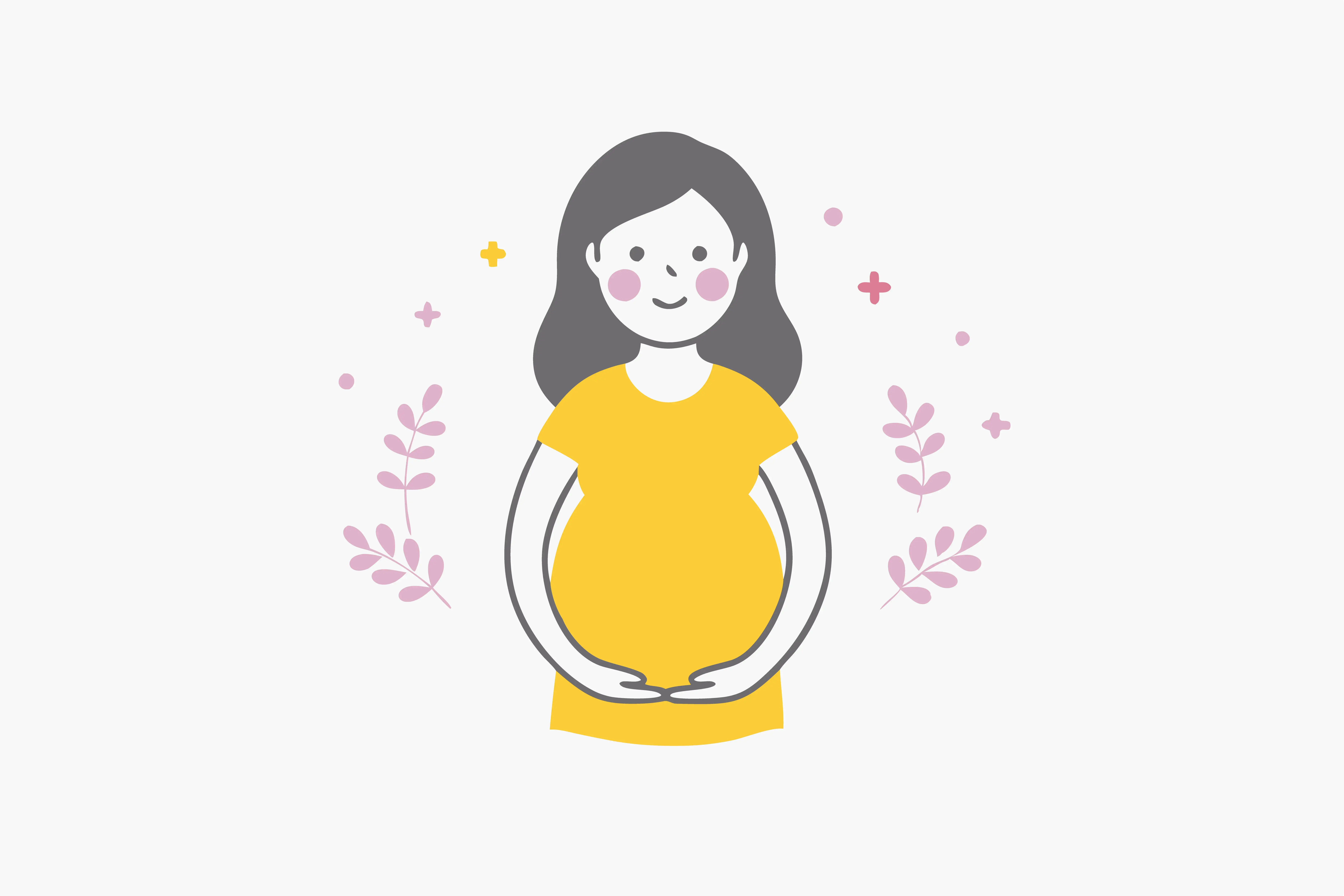 怀孕妈妈迎接新生命的喜悦，象征低AMH与输卵管堵塞后试管婴儿成功怀孕的故事