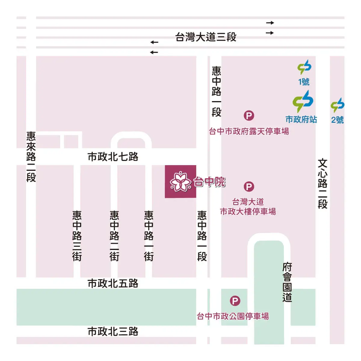 宜蘊生殖中心台中院區地圖