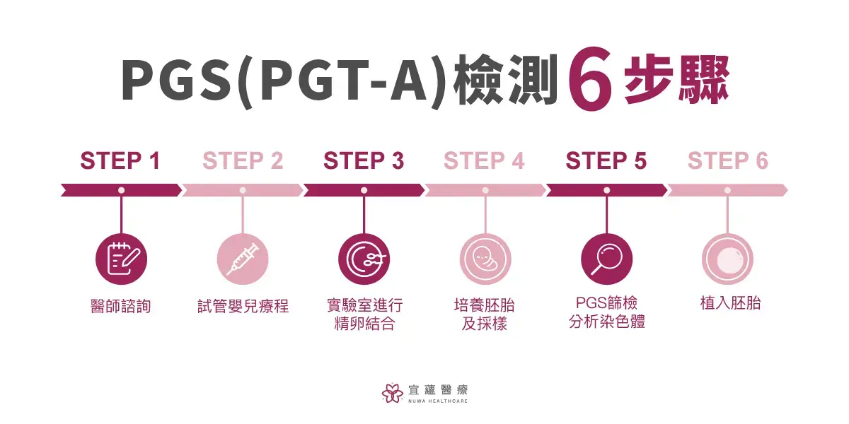 宜蘊醫療的PGS（PGT-A）檢測6步驟