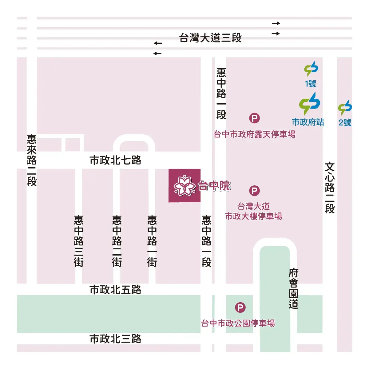 宜蘊醫療台中院區地圖